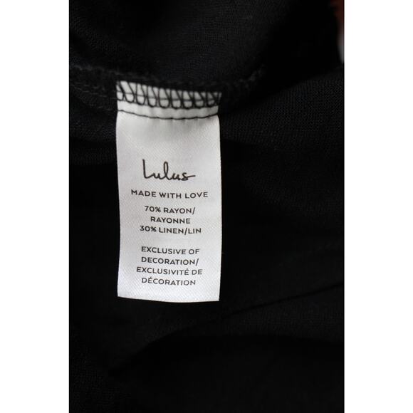 Lulus black one strap cropped bandeau top womens medium coquette girlcoreblock - Picture 5 of 7